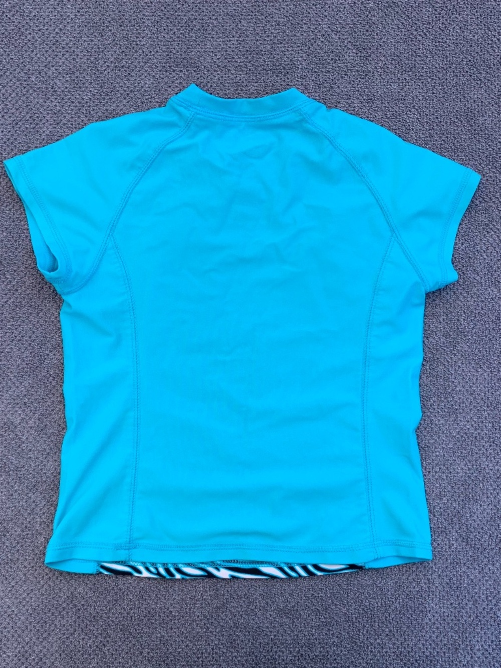 Op Rashguard Sun Shirt Zebra Print size 6/6x - Picture 2 of 4